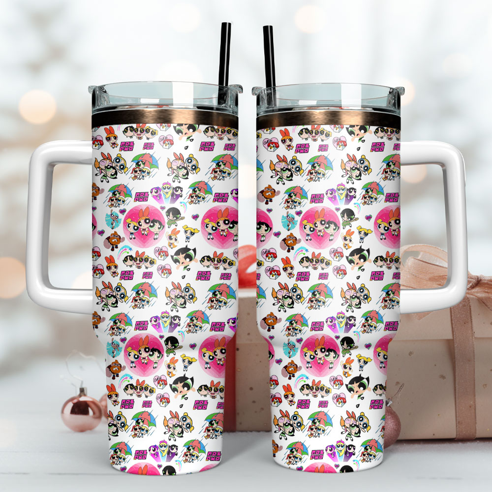 The Powerpuff Girls TV Series Custom Stanley Cup 40 oz 30 oz Tumbler With HandleTVC2301346