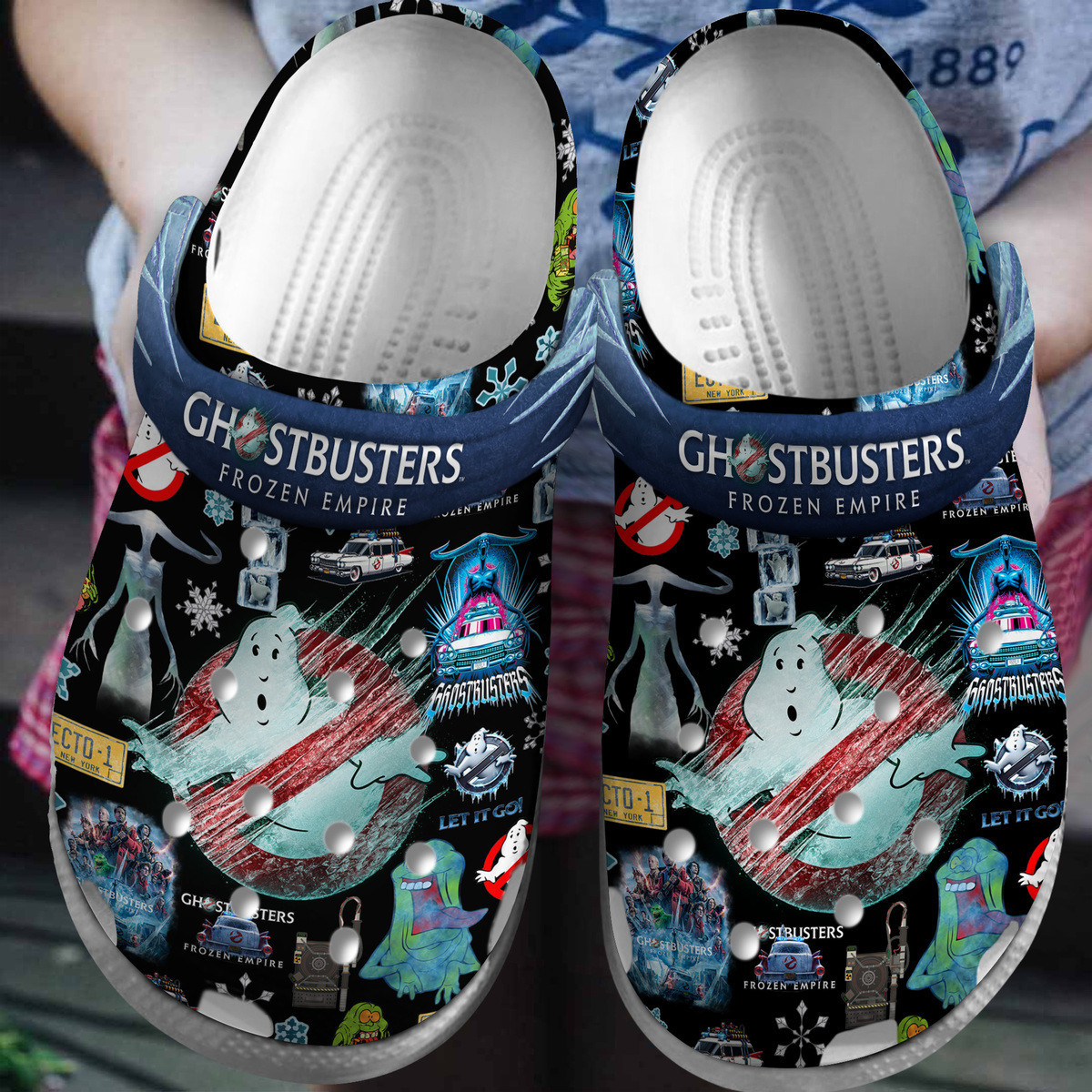 The Real Ghost Busters TV Series Crocs Crocband Clogs Shoes Comfortable For Men Women and Kids