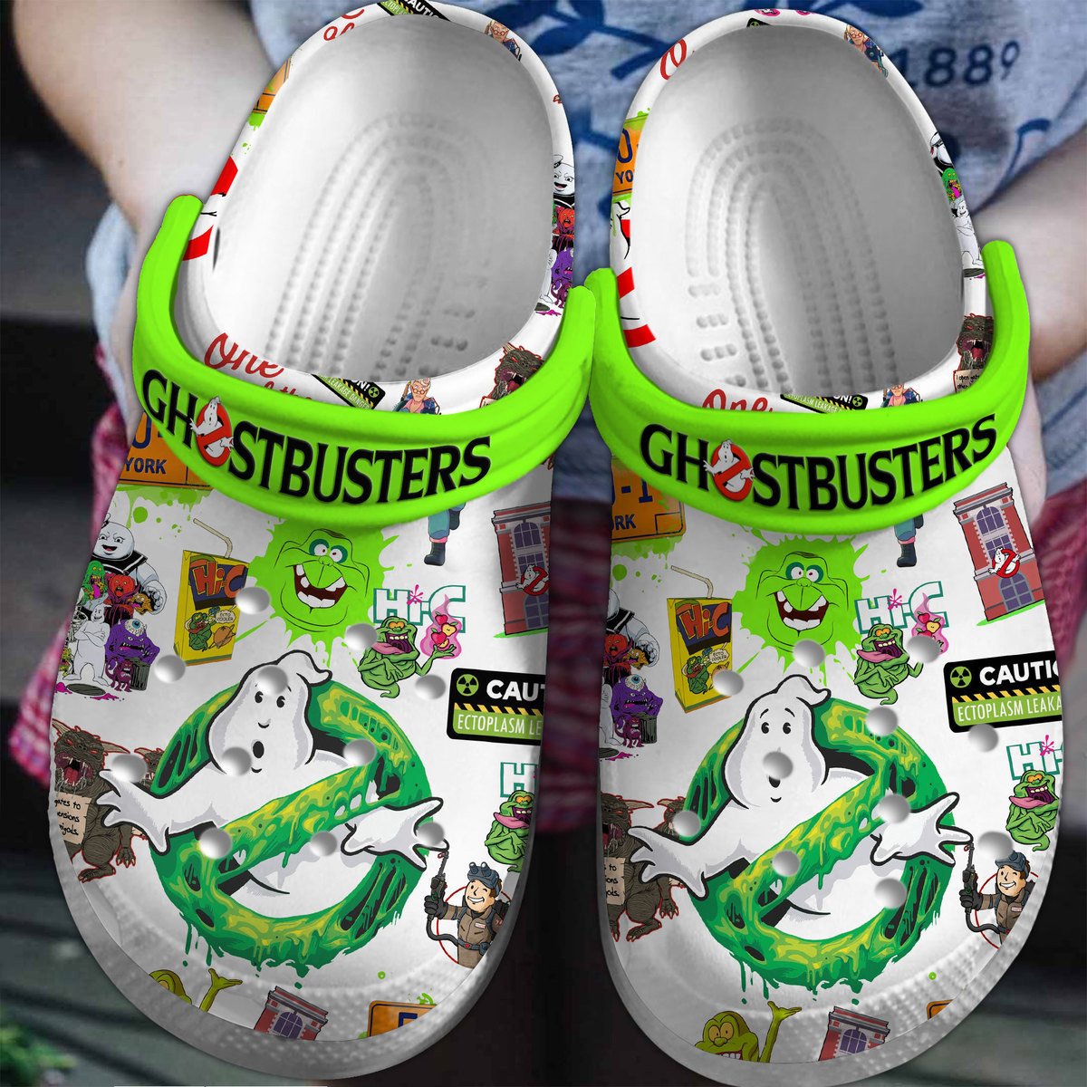 The Real Ghostbusters TV Series Crocs Crocband Clogs Shoes Comfortable For Men Women and Kids