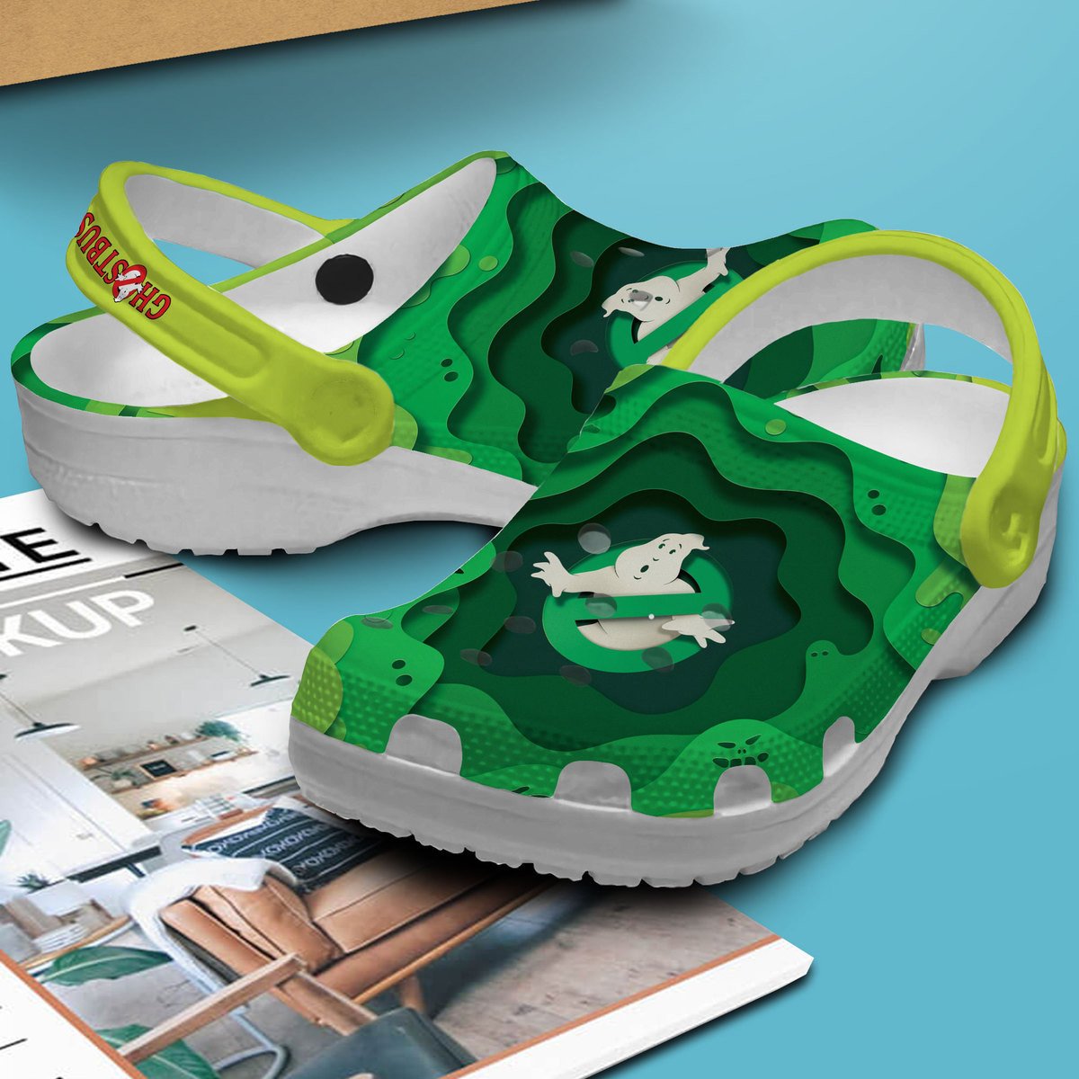 The Real Ghostbusters TV Series Crocs Crocband Clogs Shoes Comfortable For Men Women and Kids - Image 2