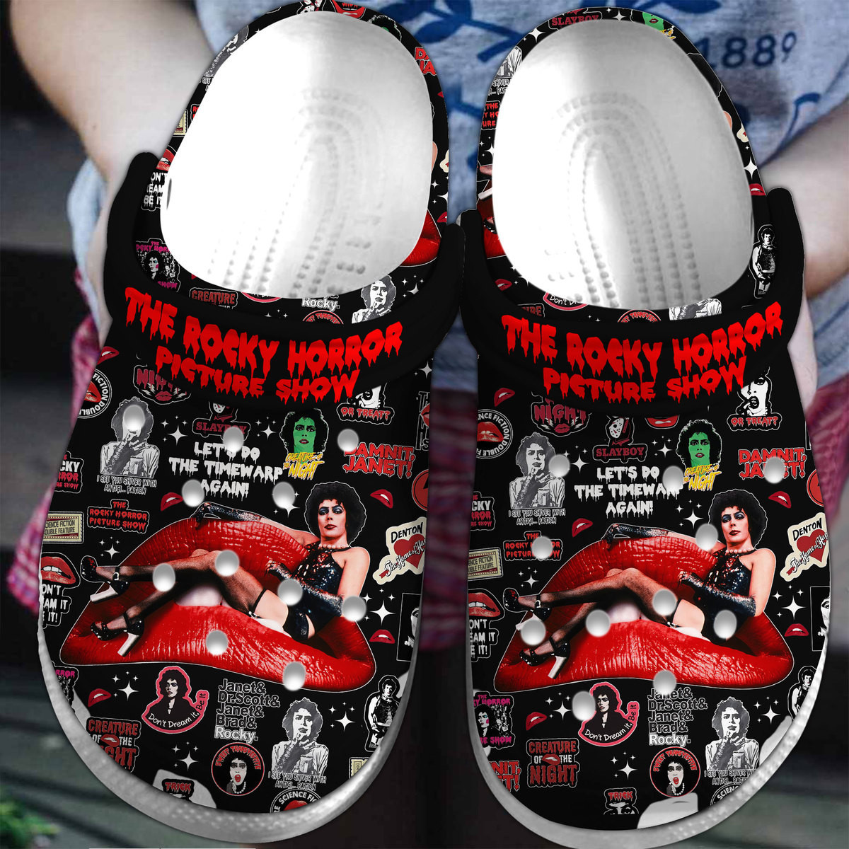 The Rocky Horror Picture Show Movie Crocs Crocband Clogs Shoes Comfortable For Men Women and Kids