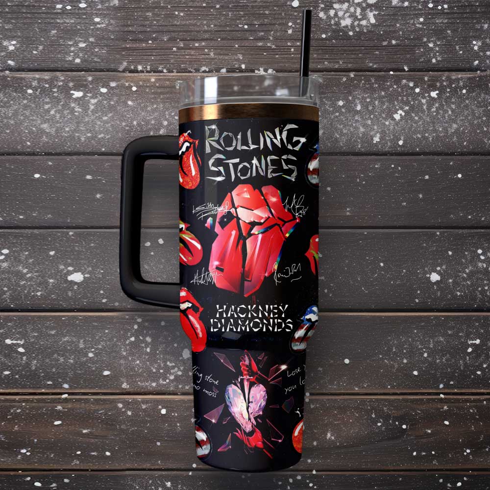 The Rolling Stones Custom Stanley Cup 40 oz 30 oz Tumbler With HandleTVC2301127 - Image 2
