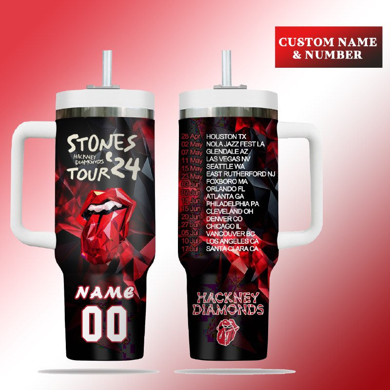 The Rolling Stones Music Custom Stanley Cup 40 oz 30 oz Tumbler With HandleTVC2301290