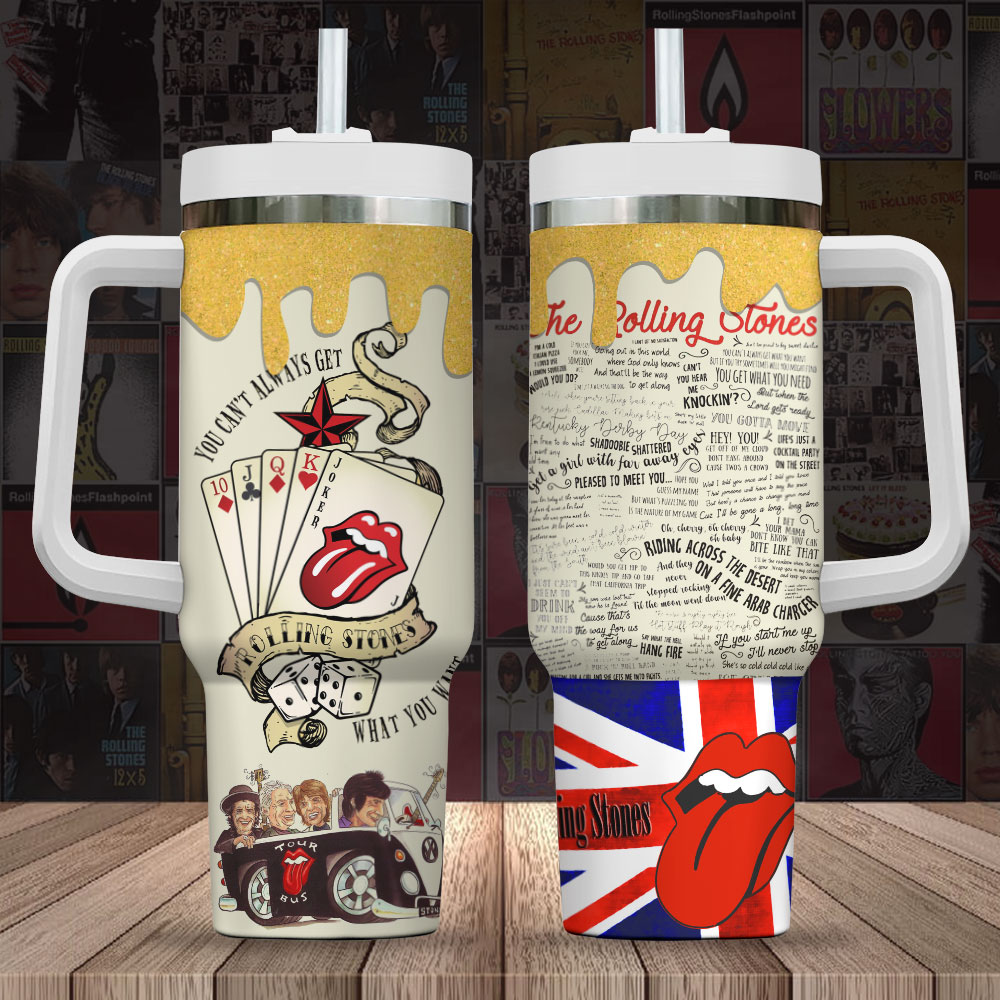 The Rolling Stones Music Custom Stanley Cup 40 oz 30 oz Tumbler With HandleTVC2301718