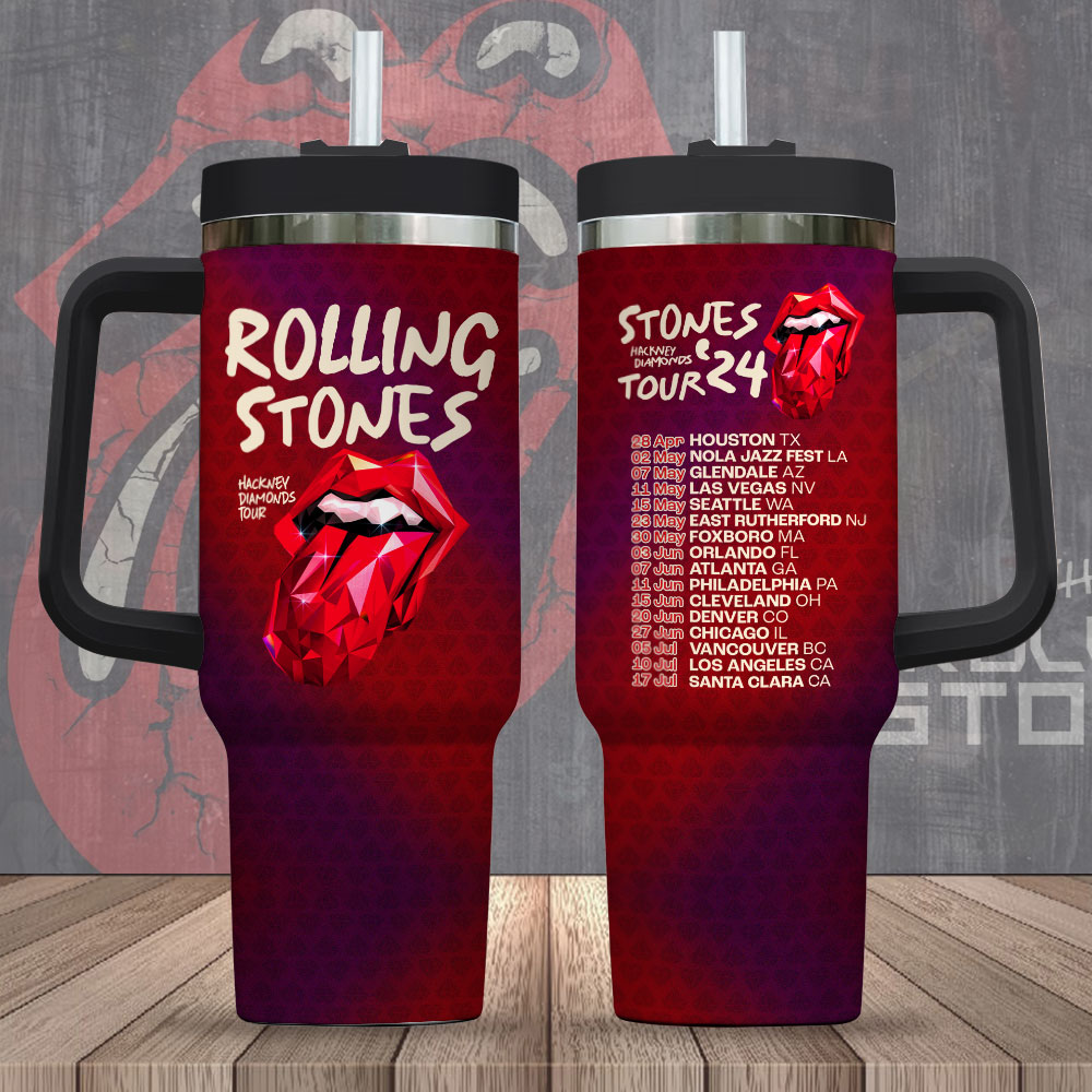 The Rolling Stones Music Custom Stanley Cup 40 oz 30 oz Tumbler With HandleTVC2301719