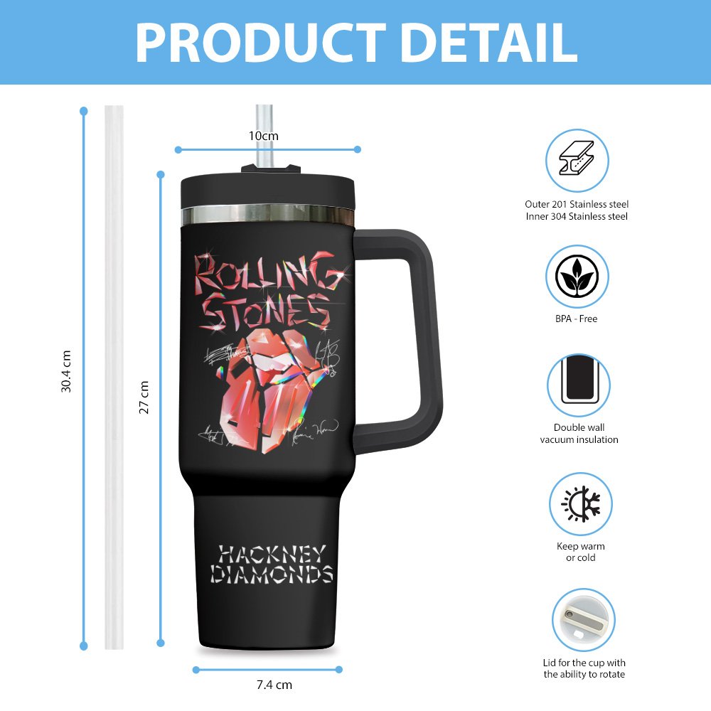 The Rolling Stones Music Custom Stanley Cup 40 oz 30 oz Tumbler With HandleTVC2301846 - Image 3