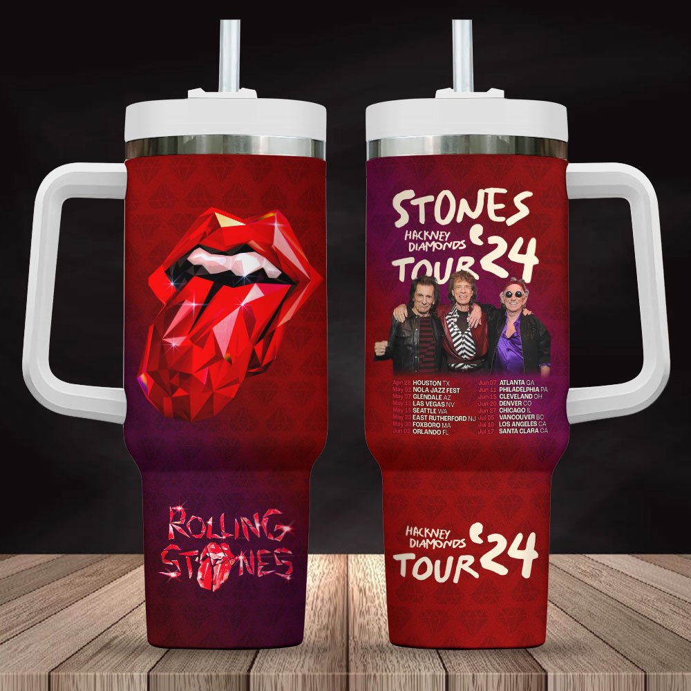 The Rolling Stones Music Custom Stanley Cup 40 oz 30 oz Tumbler With HandleTVC2301847