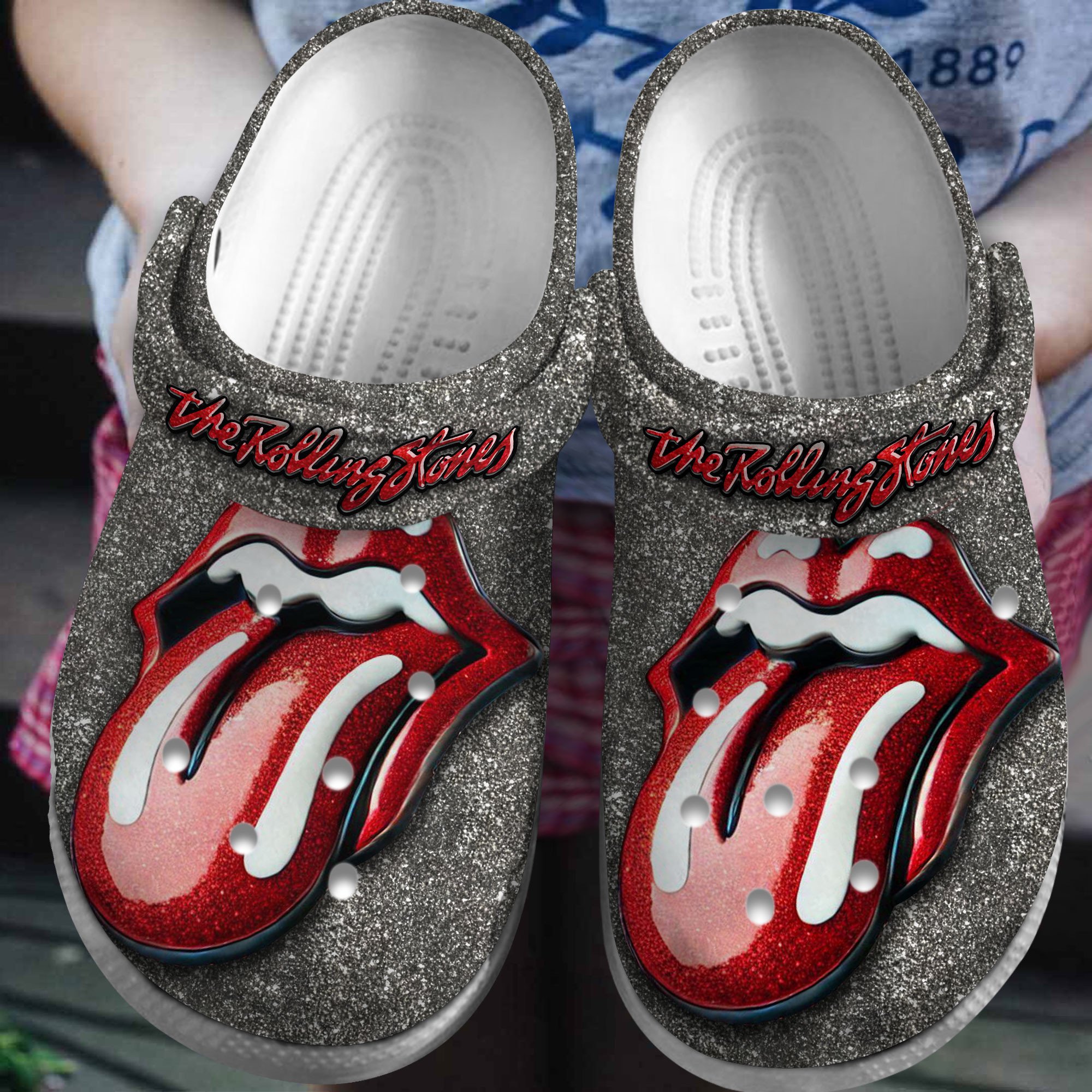 The Rollings Stones Band Music Crocs Crocband Clogs Shoes Comfortable For Men Women and Kids