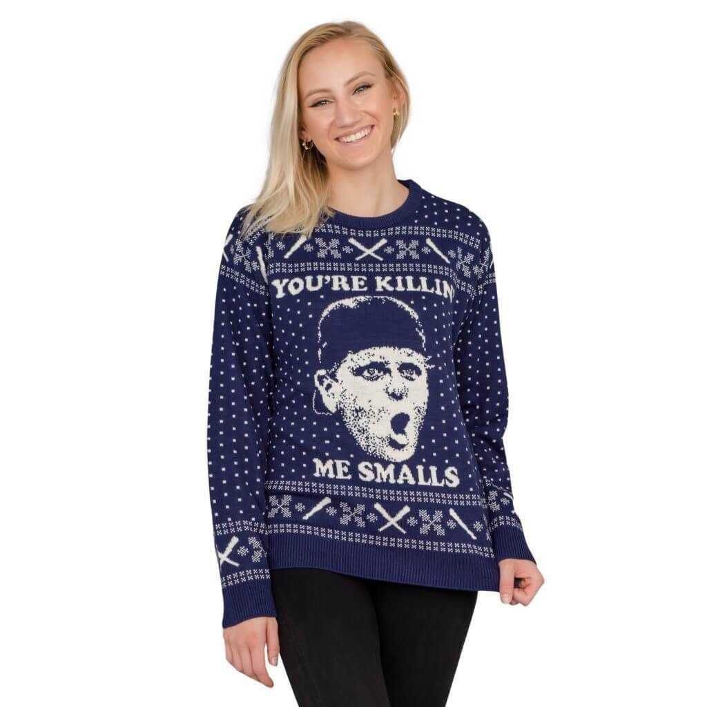 The Sandlot You'Re Killing Me Smalls Navy Ugly Christmas Sweater Adult 3D Funny Matching for family