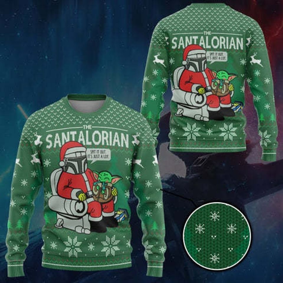 The Santalorian Quotes 3D Sweatshirt, Space Movie Ugly Christmas Sweater