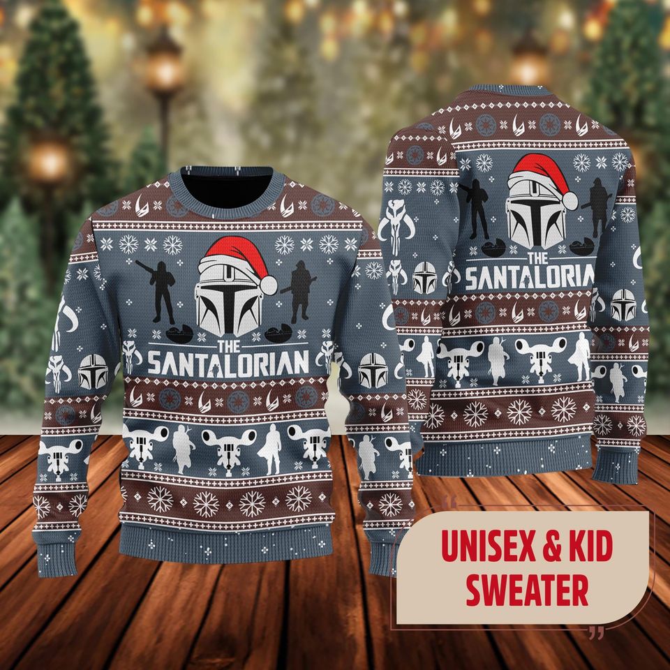 The Santalorian Ugly Christmas Sweater, Starwars Xmas Sweatshirt
