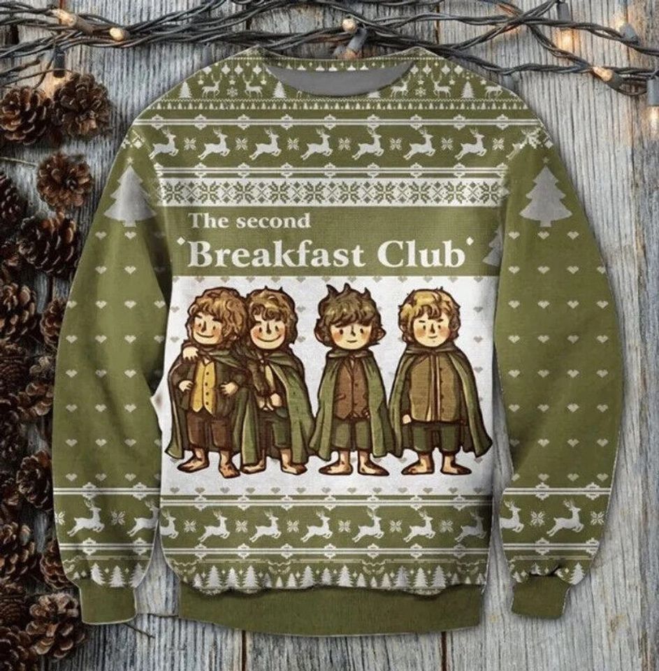 The Second Breakfast Clubs Christmas Sweater, Character