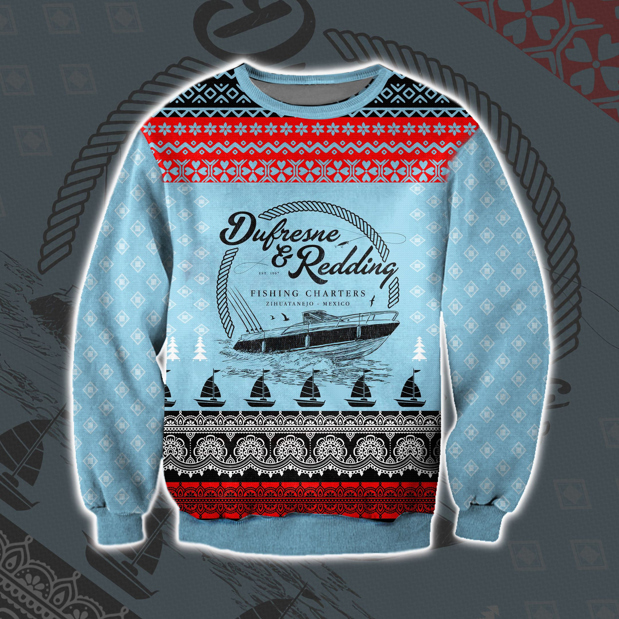The Shawshank Redemption 3D Print Ugly Christmas Sweater Adult 3D Funny Matching for family