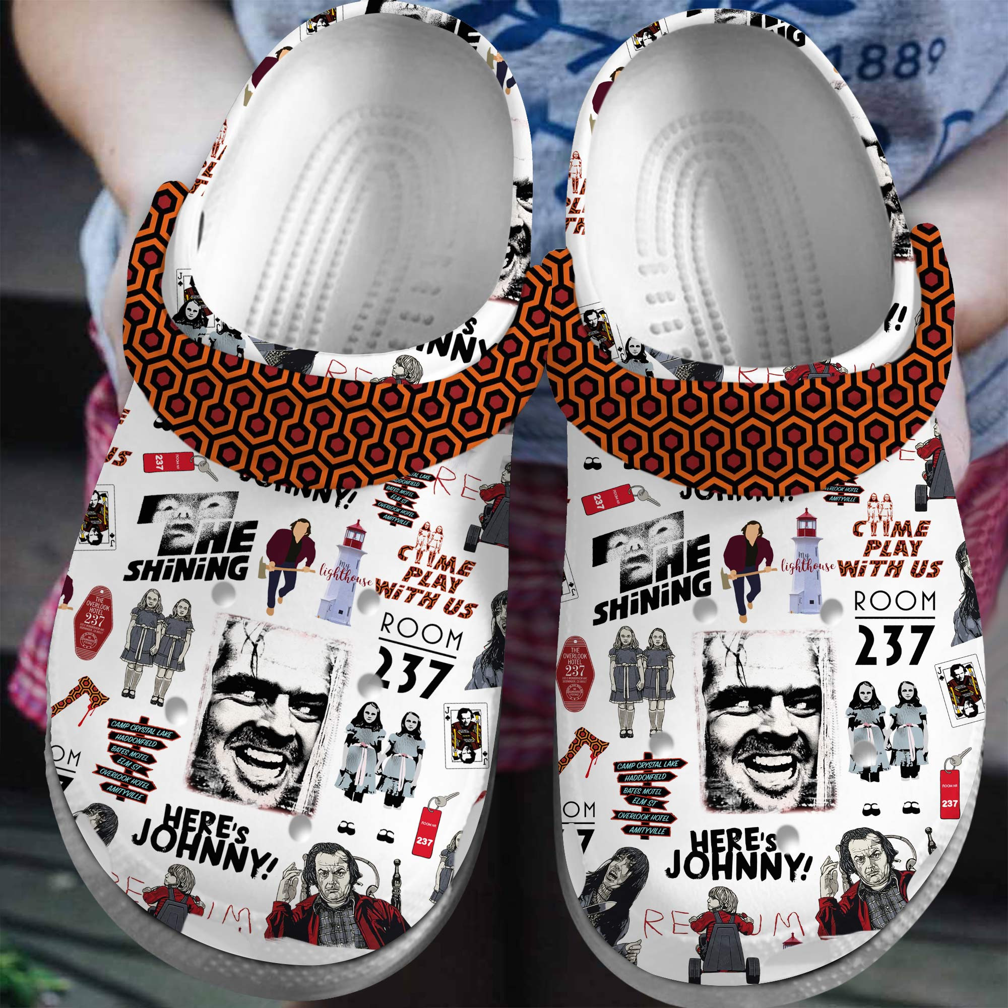 The Shining Movie Crocs Crocband Clogs Shoes Comfortable For Men Women and Kids