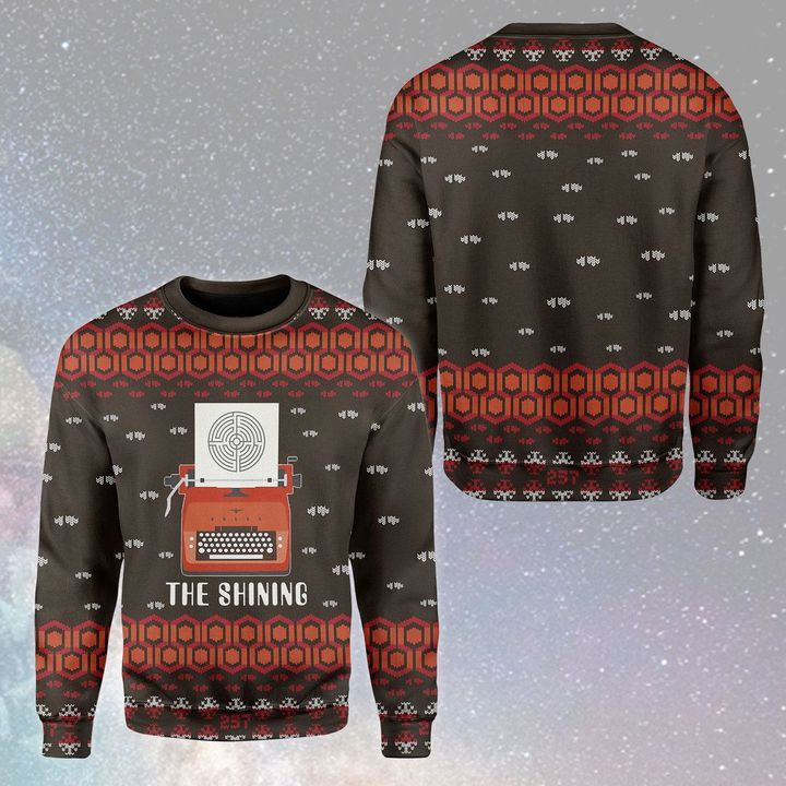 The Shining Olivetti Typewriters Ugly Christmas Sweater Adult 3D Funny Matching for family