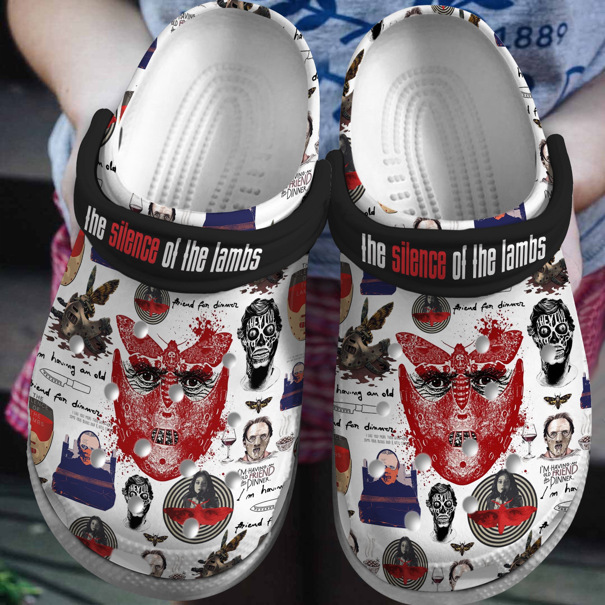 The Silence of the Lambs Movie Crocs Crocband Clogs Shoes Comfortable For Men Women and Kids