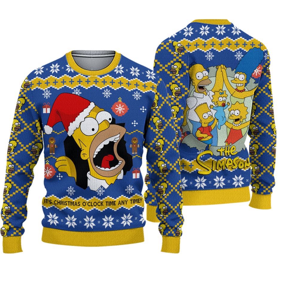 The Simpson Ugly Christmas Sweater