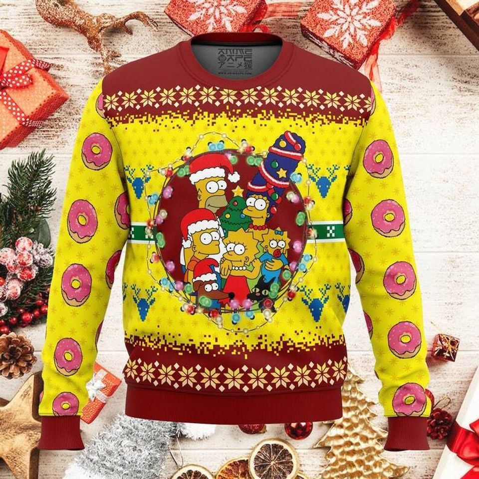 The Simpson Ugly Christmas Sweater Best Xmas Gift Size S-5XL