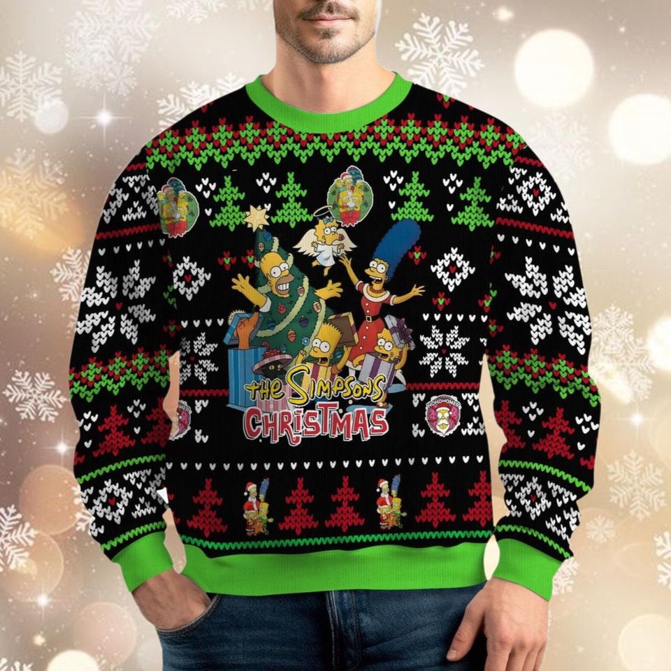 The Simpsonns Ugly Christmas Sweater, Homer Simpsonn Christmas Shirt