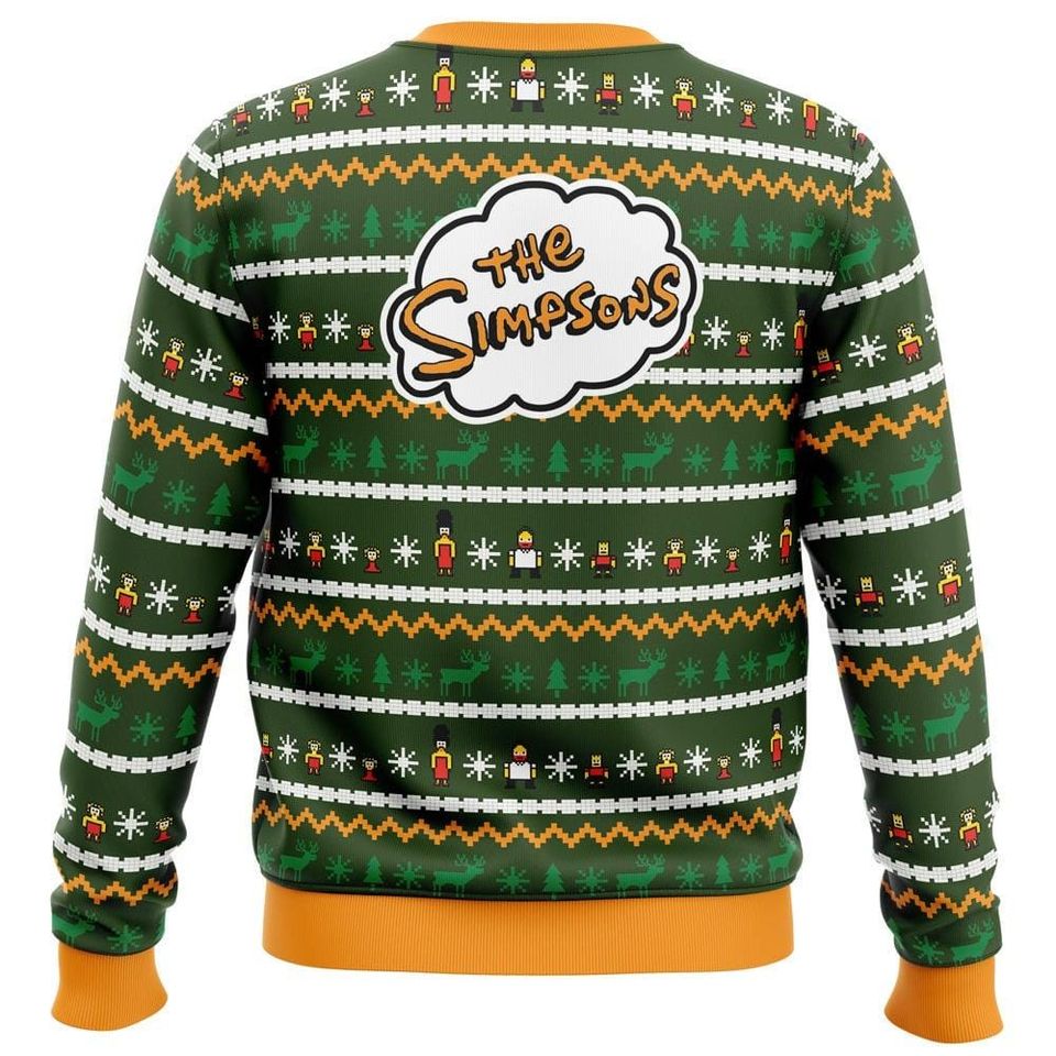 The Simpsons Family Christmas Ugly Sweatshirt, Merry Christmas Cartoon Sweatshirt - Image 5
