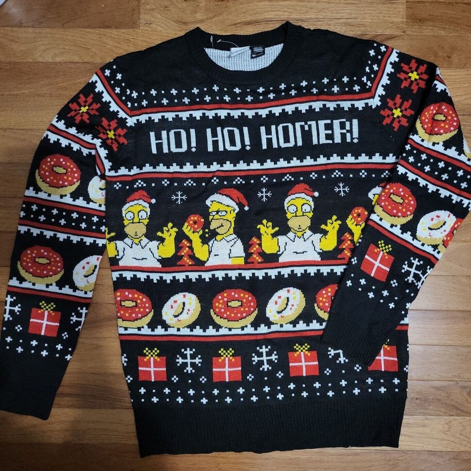 The Simpsons Ho Ho Homer Ugly Sweater XMAS Sweater