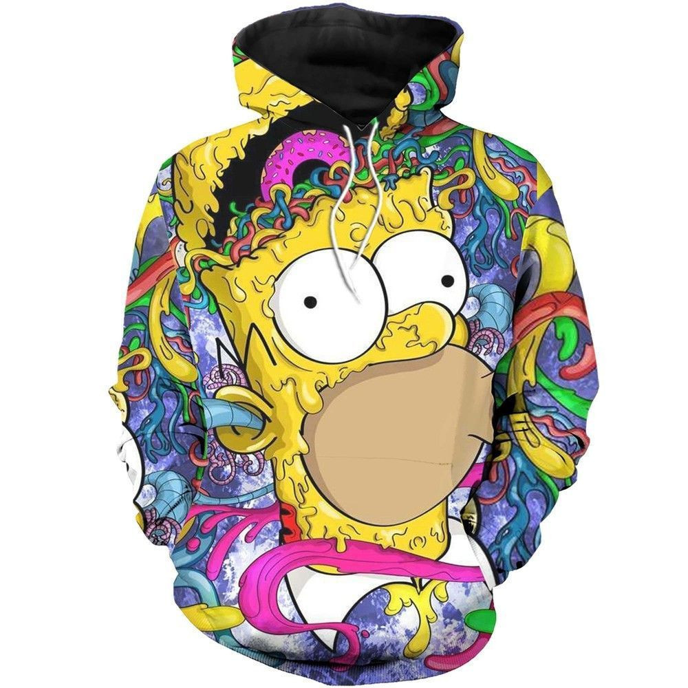 The Simpsons Pf153 3D All Over Print Hoodie, Zip Hoodie