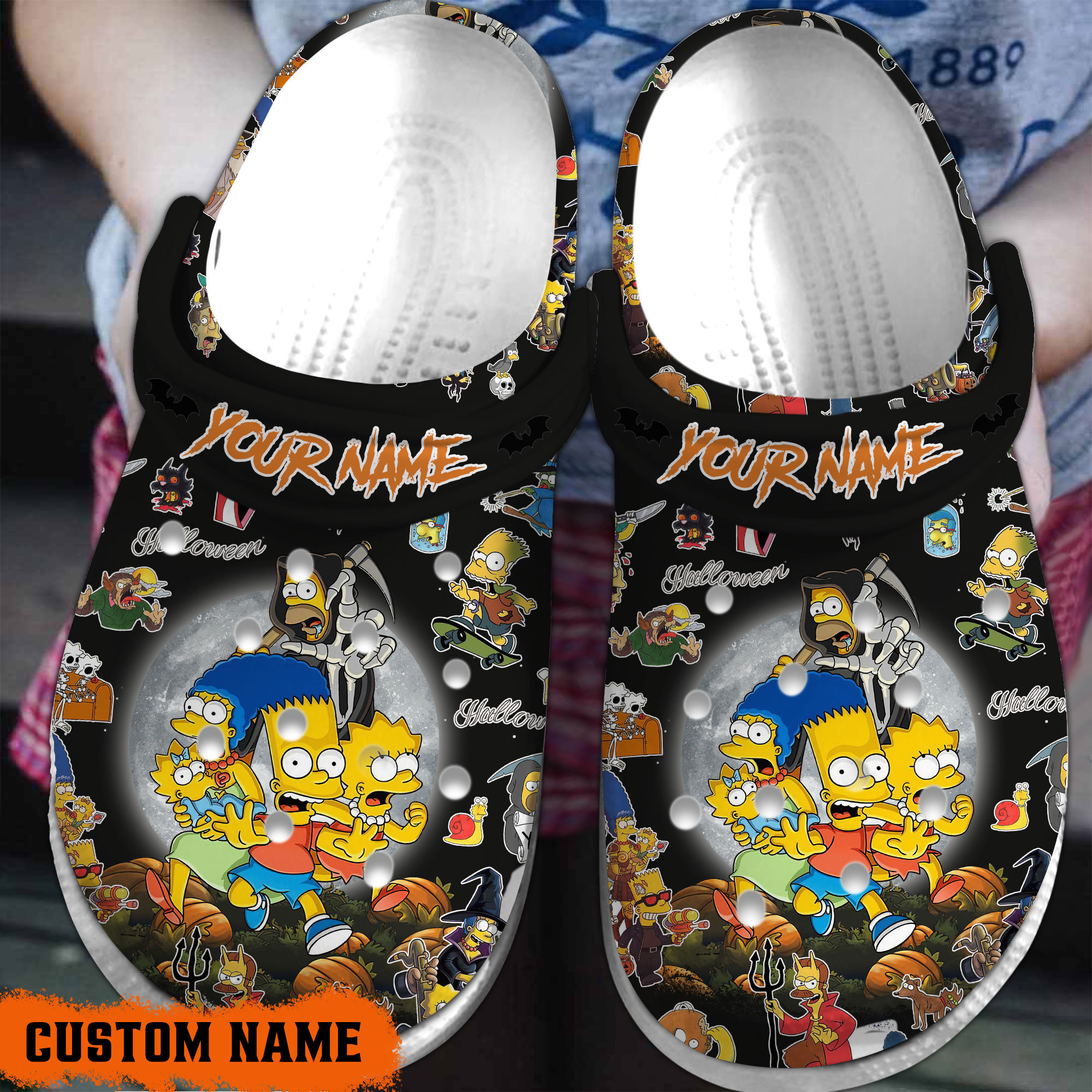 The Simpsons TV Series Crocs Crocband Clogs Shoes Comfortable For Men Women and Kids