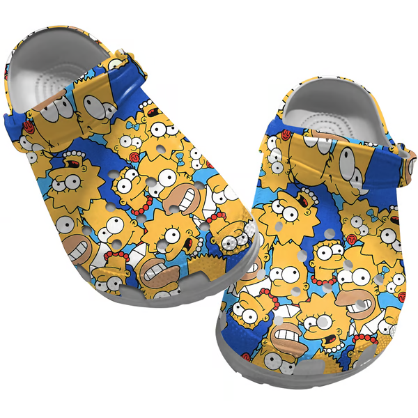 The Simpsons TV series Crocs Crocband Clogs Shoes Comfortable For Men Women and Kids