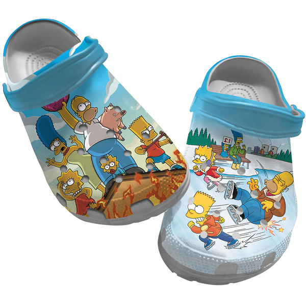 The Simpsons TV series Crocs Crocband Clogs Shoes Comfortable For Men Women and Kids
