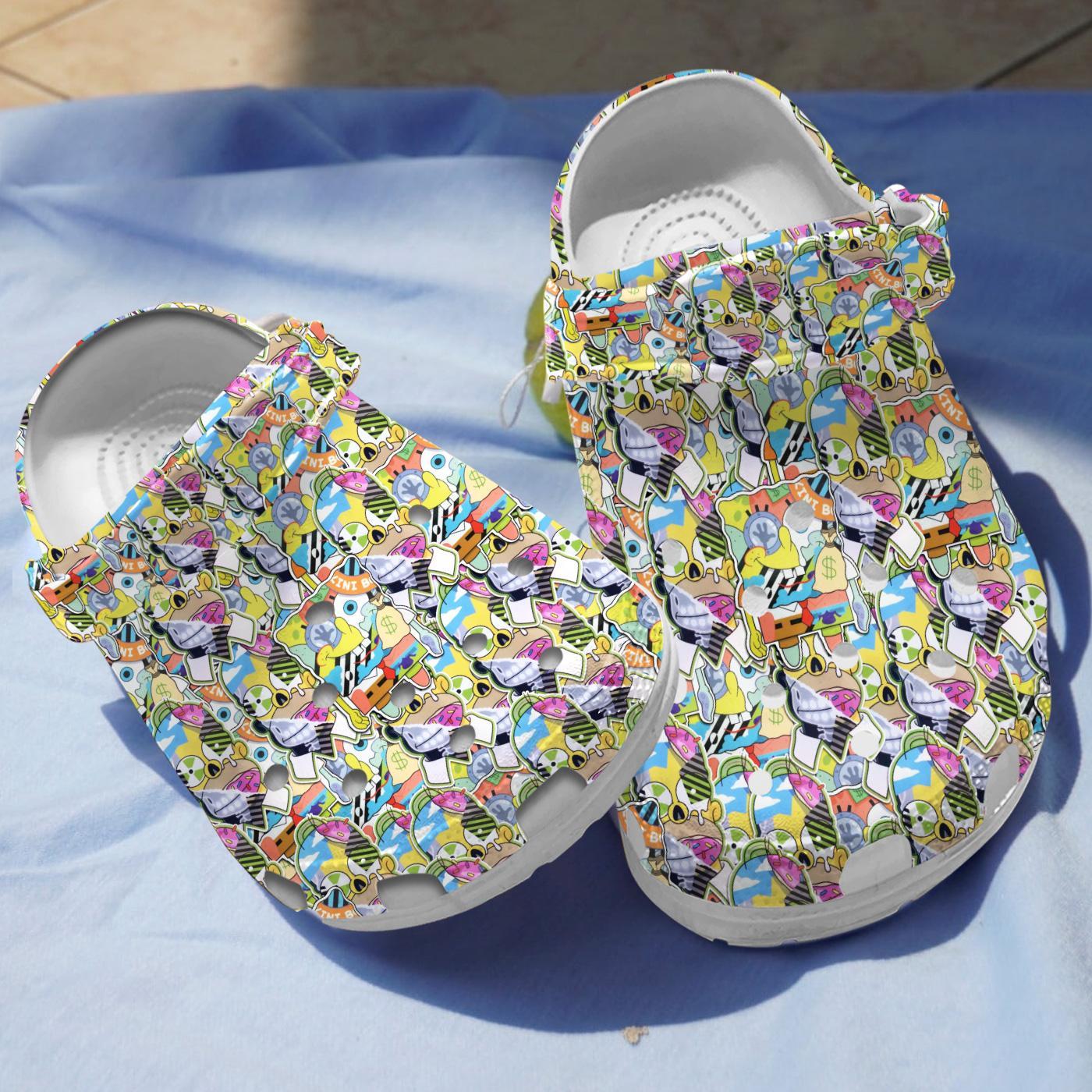 The Simpsons TV series Crocs Crocband Clogs Shoes Comfortable For Men Women and Kids