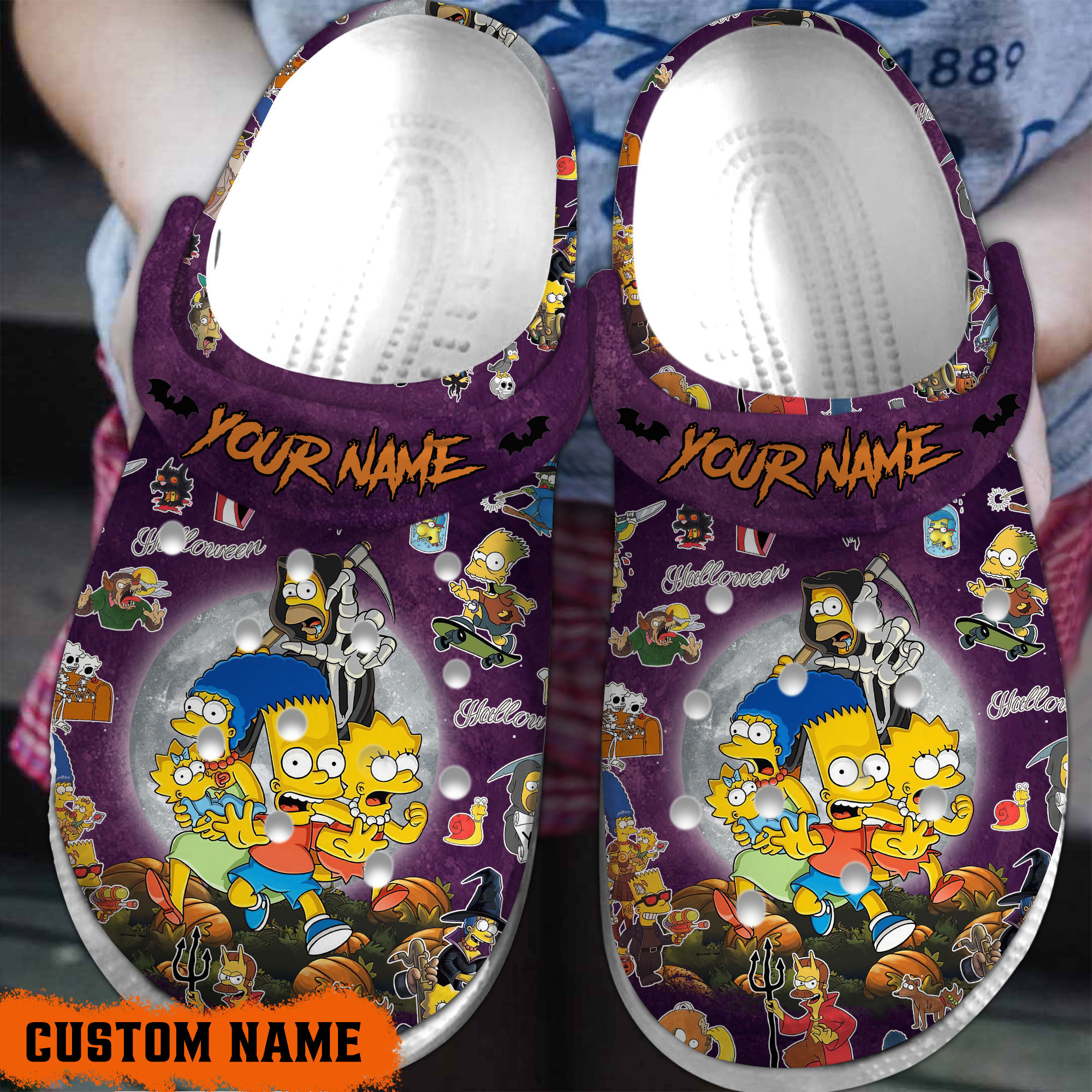 The Simpsons TV Series Crocs Crocband Clogs Shoes Comfortable For Men Women and Kids