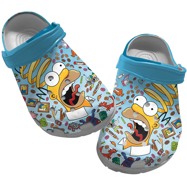 The Simpsons TV series Crocs Crocband Clogs Shoes Comfortable For Men Women and Kids
