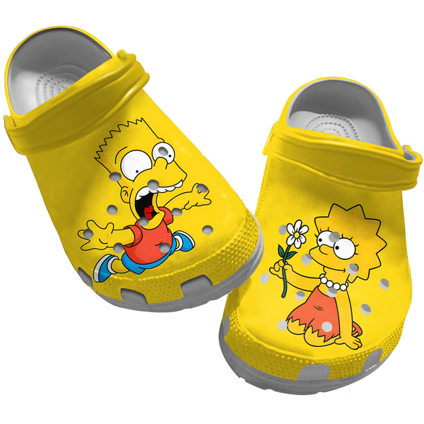 The Simpsons TV series Crocs Crocband Clogs Shoes Comfortable For Men Women and Kids
