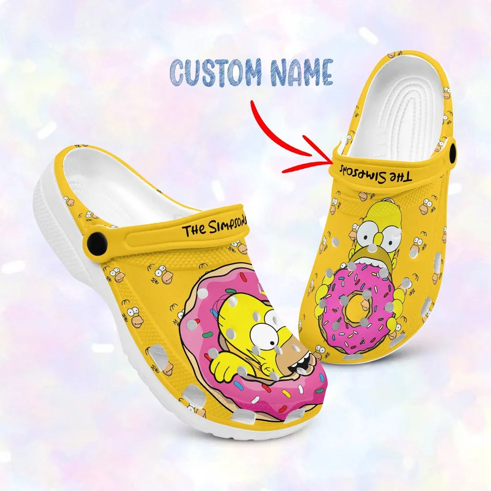 The Simpsons TV series Crocs Crocband Clogs Shoes Comfortable For Men Women and Kids