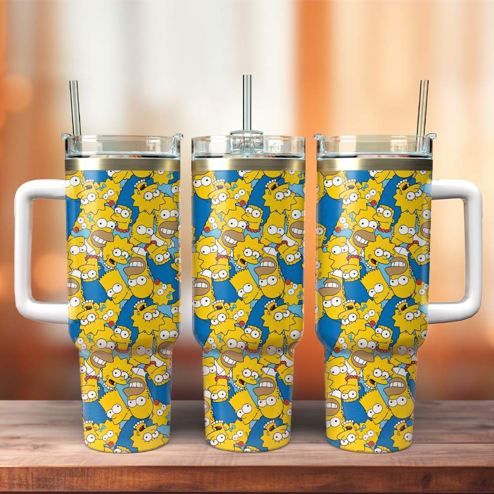 The Simpsons TV Series Custom Stanley Cup 40 oz 30 oz Tumbler With HandleTVC2301403