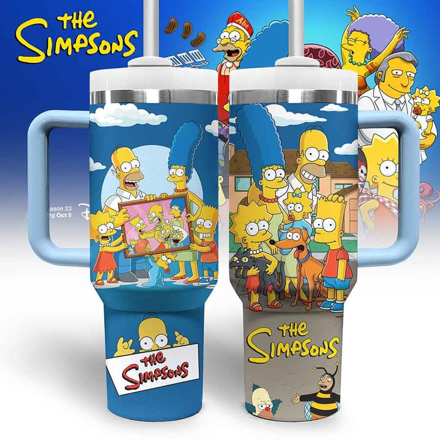 The Simpsons TV Series Custom Stanley Cup 40 oz 30 oz Tumbler With HandleTVC2301802