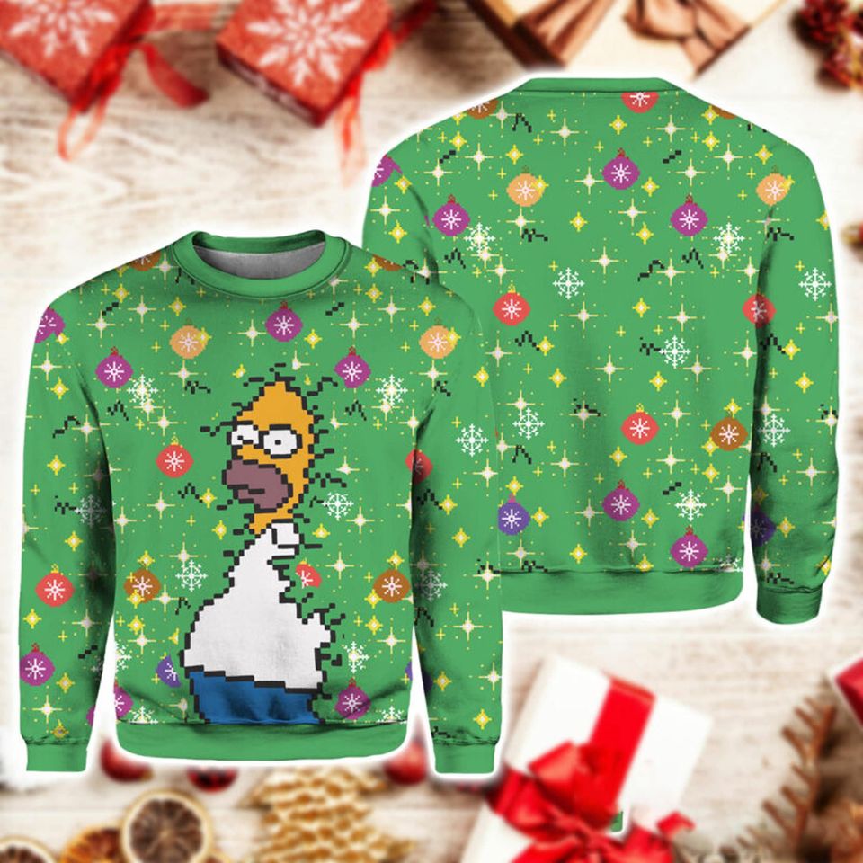 The Simpsons Ugly Sweater, The Simpsons Christmas Sweater, Simpson Sweater