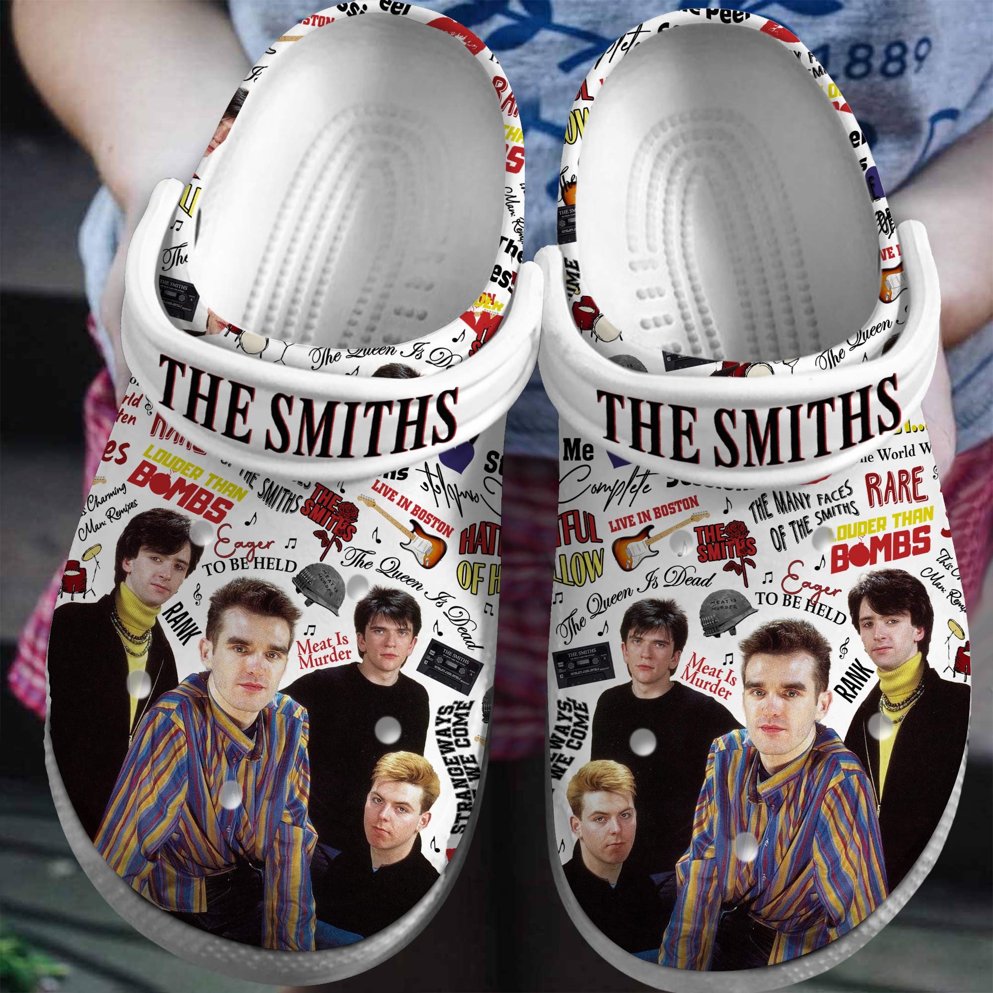 The Smiths Band Music Crocs Crocband Clogs Shoes Comfortable For Men Women and Kids