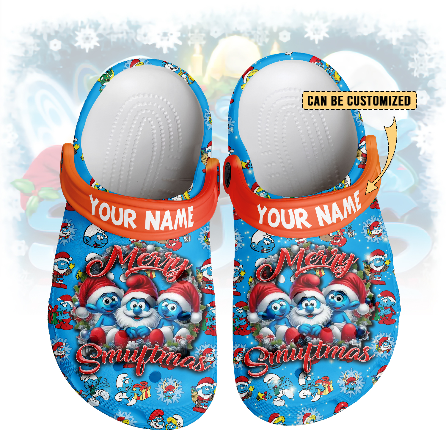 The Smurfs Crocs Crocband Clogs Shoes Comfortable For Men Women and Kids