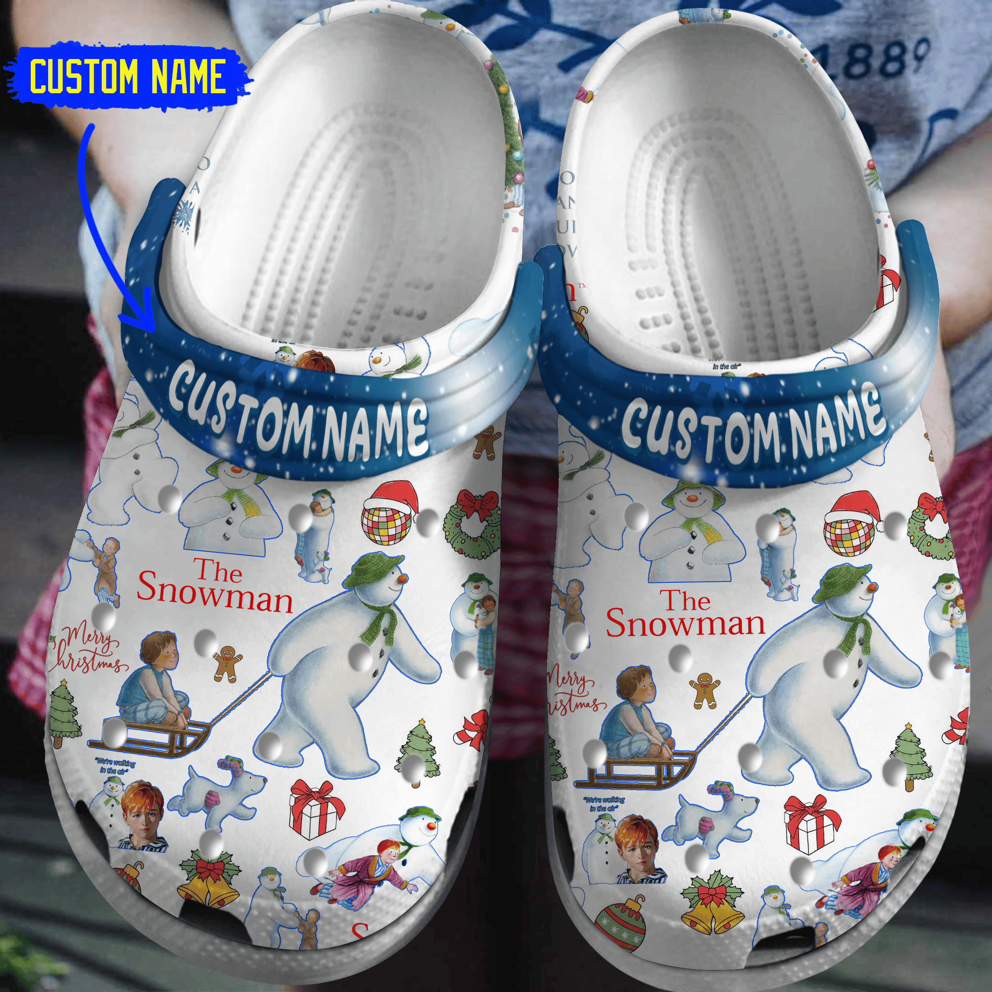 The Snowman Movie Crocs Crocband Clogs Shoes Comfortable For Men Women and Kids