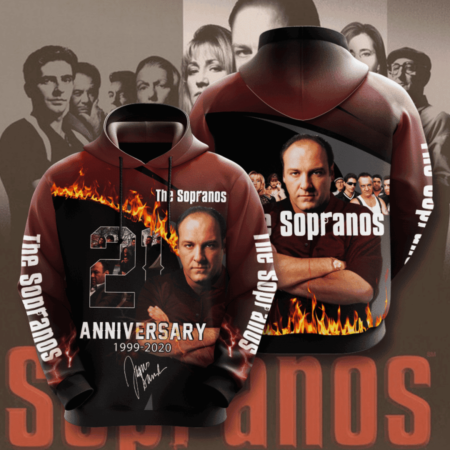The Sopranos 3D All Over Print Hoodie, Zip Hoodie