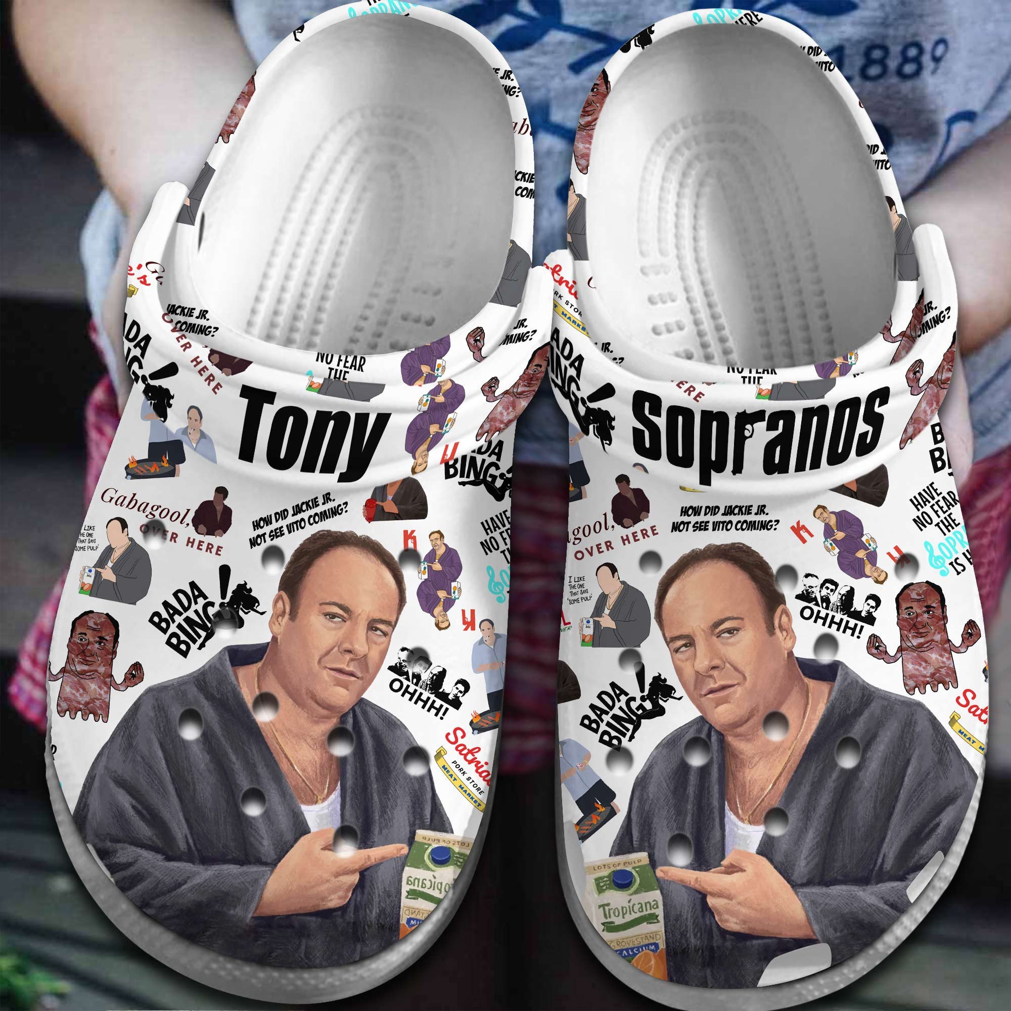 The Sopranos TV Series Crocs Crocband Clogs Shoes Comfortable For Men Women and Kids