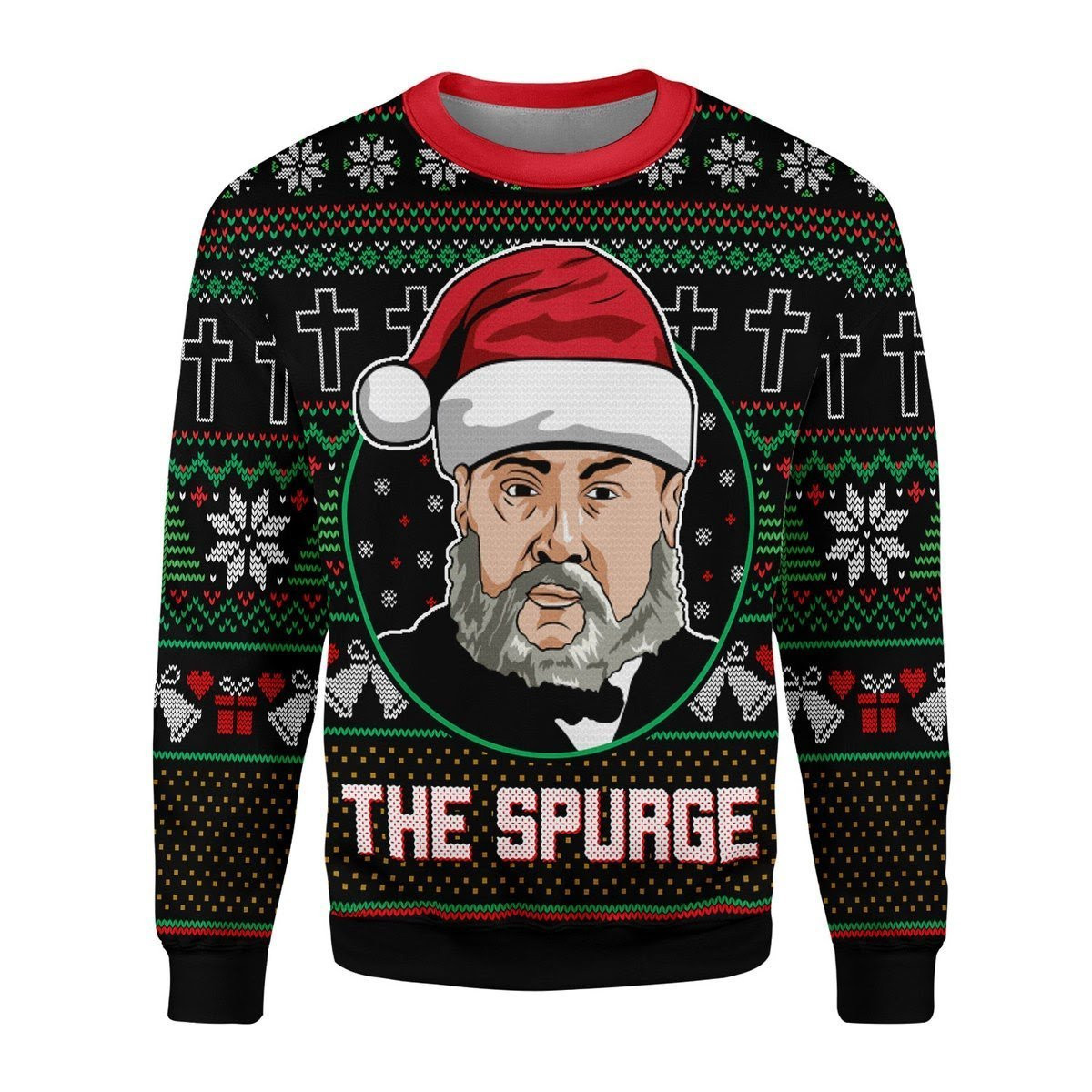 The Spurge Ugly Christmas Sweater Adult 3D Funny Matching for family