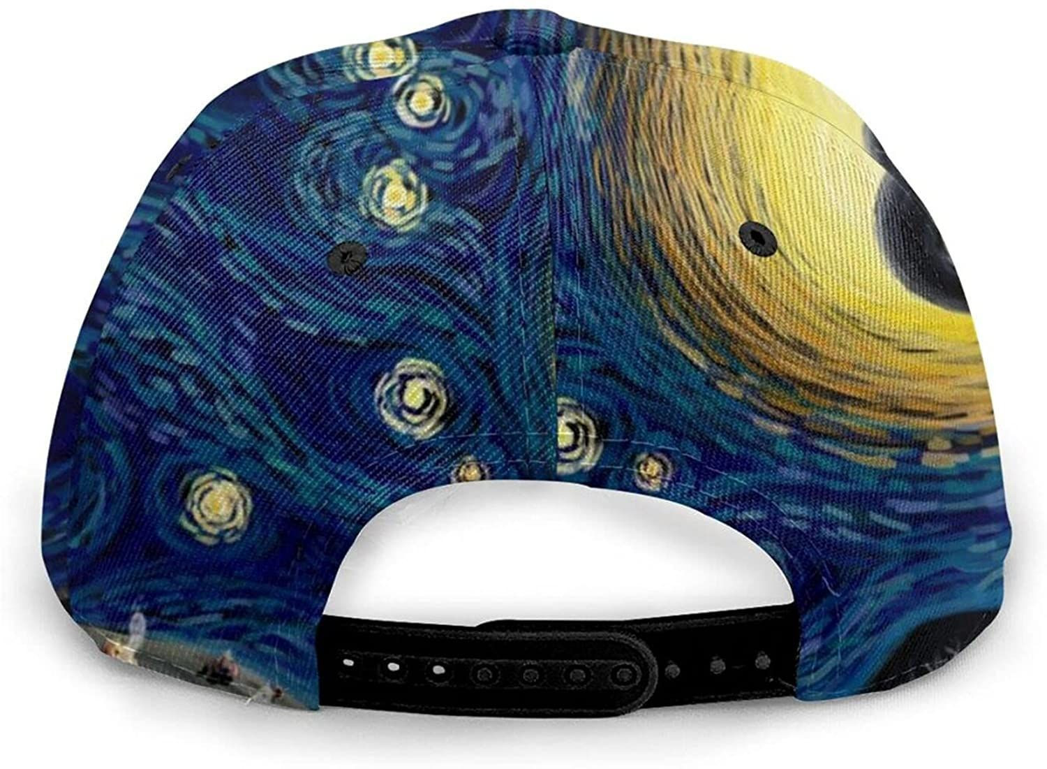 The Starry Night Print Casual Baseball 3D Cap Adjustable Twill Sports Dad Hats For Unisex Classic Cap Trucker Hats Custom Hats Gifts For Men & Women