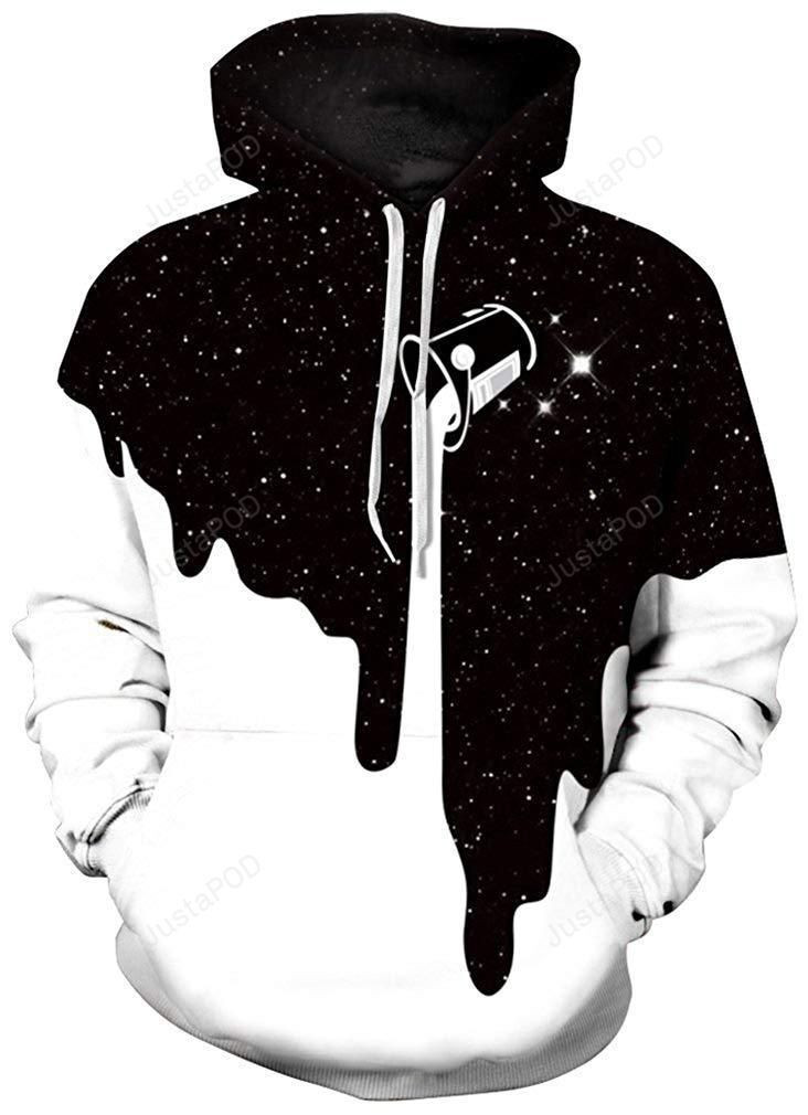 The starry sky paint cat 3D All Over Print Hoodie, Zip Hoodie