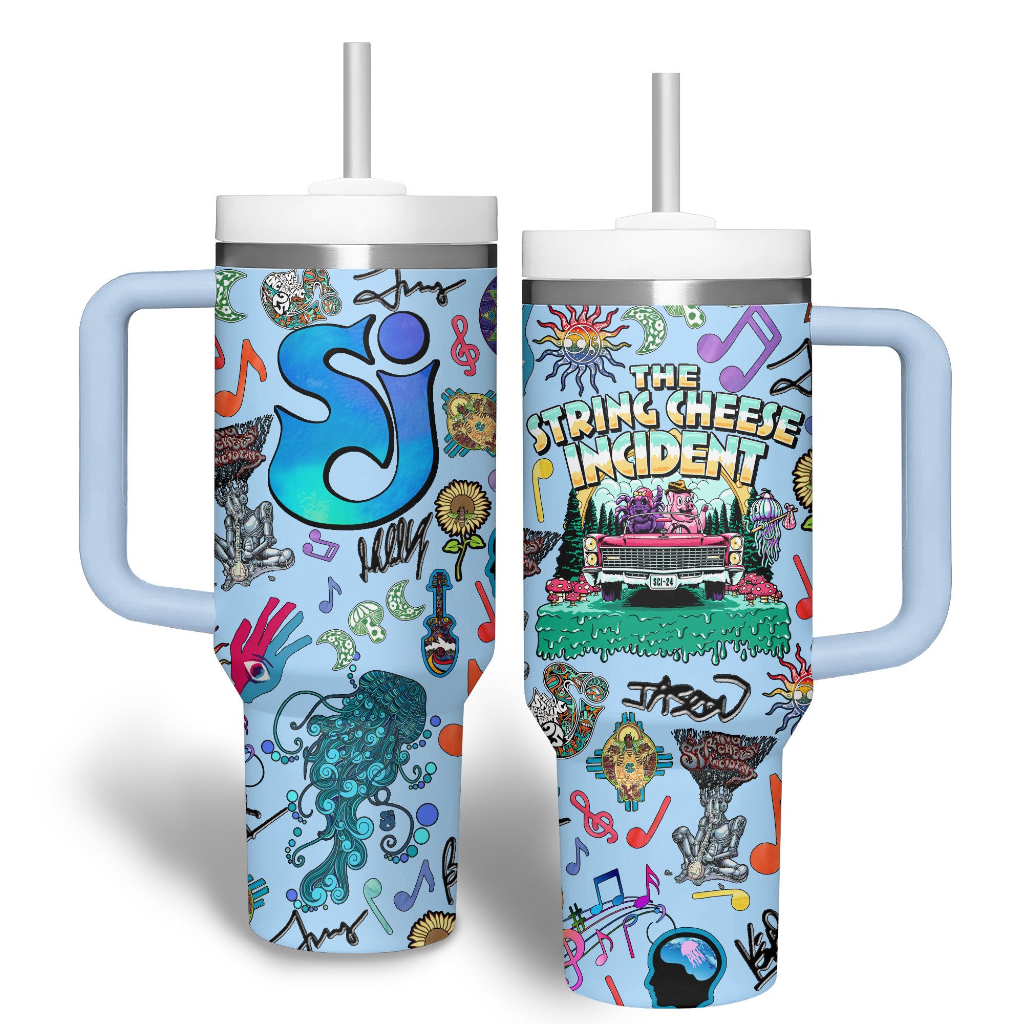 The String Cheese Incident Music Custom Stanley Cup 40 oz 30 oz Tumbler With HandleTVC2301322