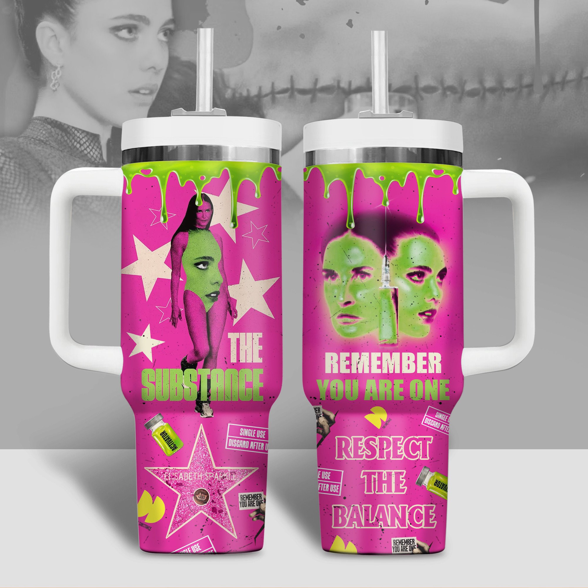 The Substance Movies Custom Stanley Cup 40 oz 30 oz Tumbler With HandleTVC2301280