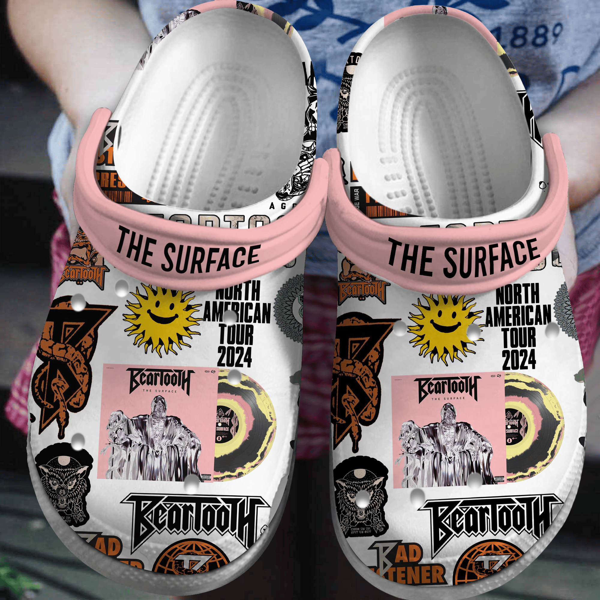 The Surface Beartooth Music Crocs Crocband Clogs Shoes Comfortable For Men Women and Kids