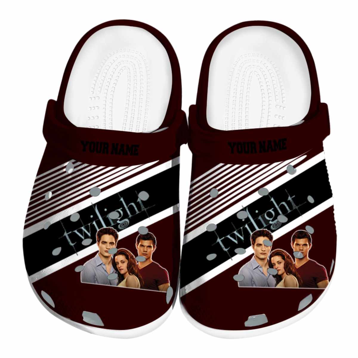 The Twilight Saga Movie Crocs Crocband Clogs Shoes Comfortable For Men Women and Kids