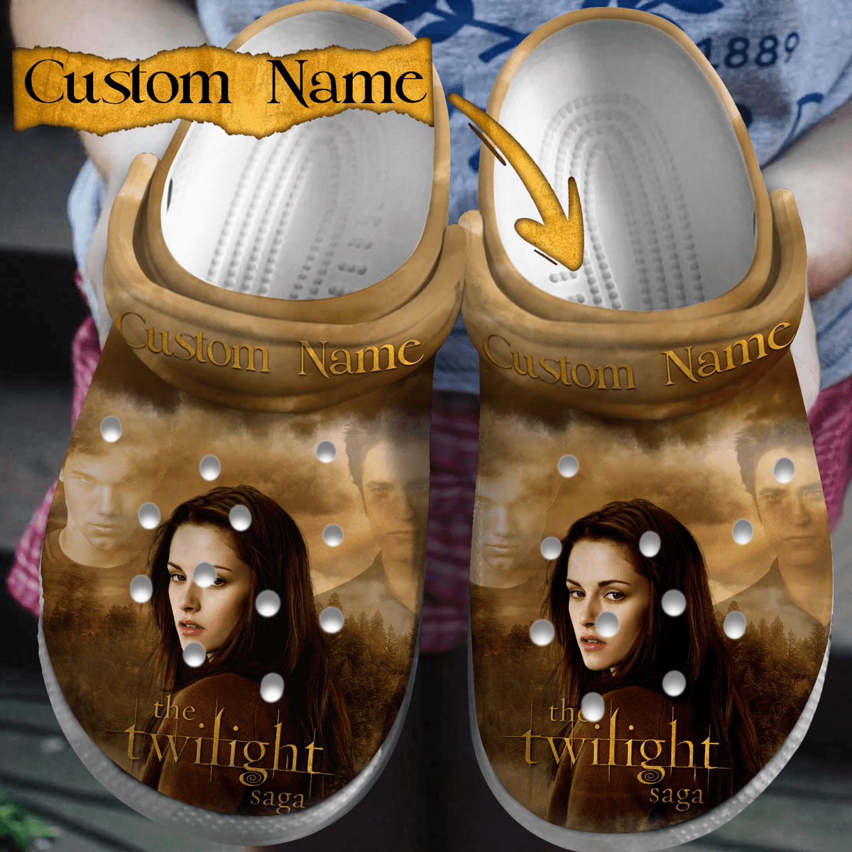 The Twilight Saga Movie Crocs Crocband Clogs Shoes Comfortable For Men Women and Kids